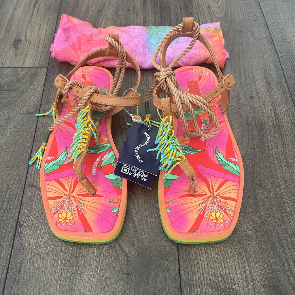 Farm Rio Floral Pietra Sandals Brand New Farm Rio Floral Pietra Sandals Brand New